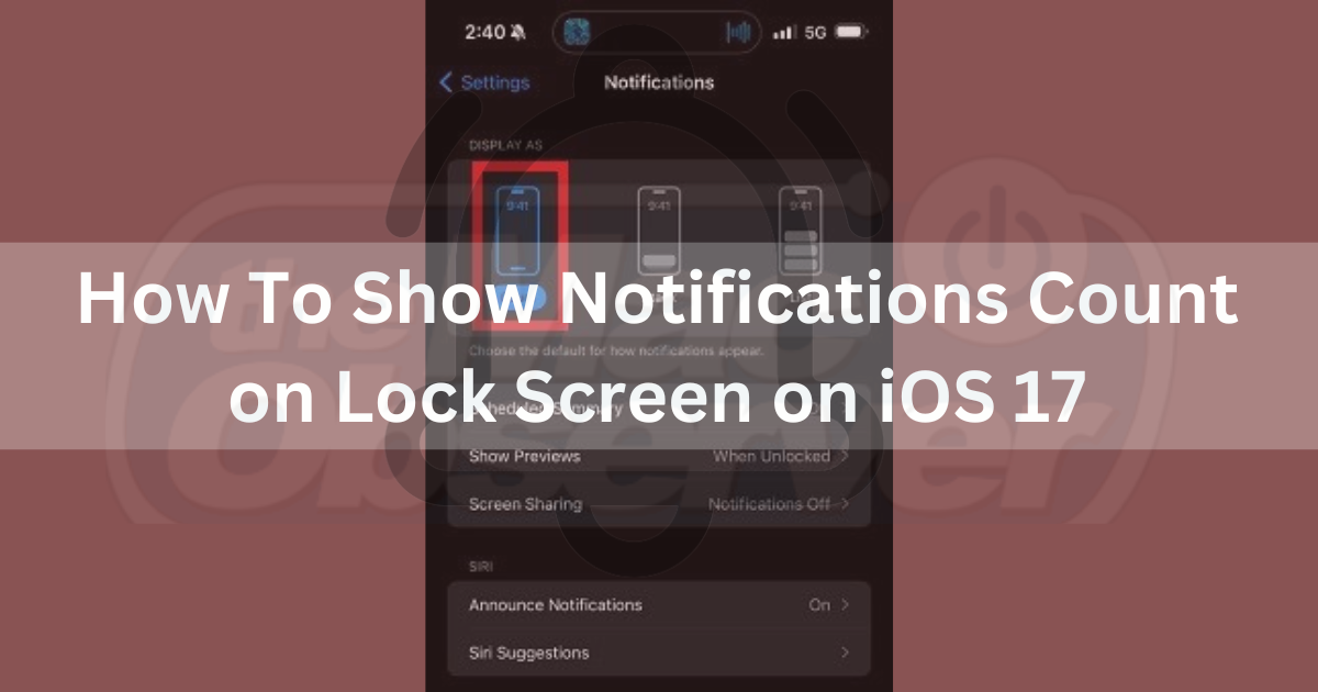 How to Set notification count on iOS 17