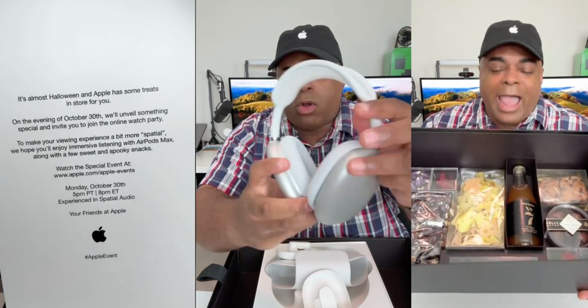 Apple sends out gift boxes with AirPods Max and snacks to promote M3 Mac event