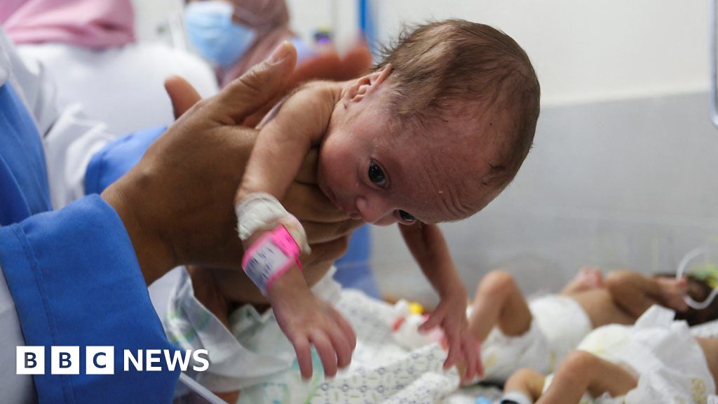 Evacuated premature babies arrive at Gaza hospital