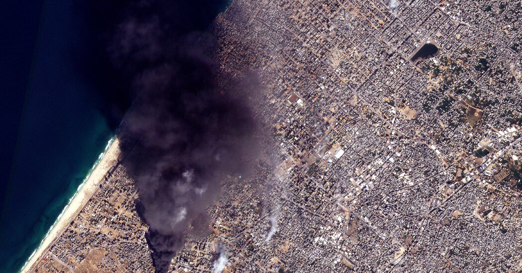 Satellite Images Show a Gaza Water Plant Burned Down Amid Water Crisis