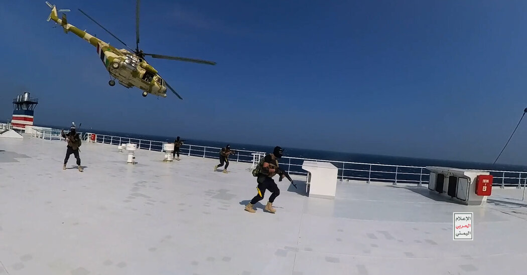 Video Shows Yemen’s Houthi Militia Hijacking Ship in the Red Sea