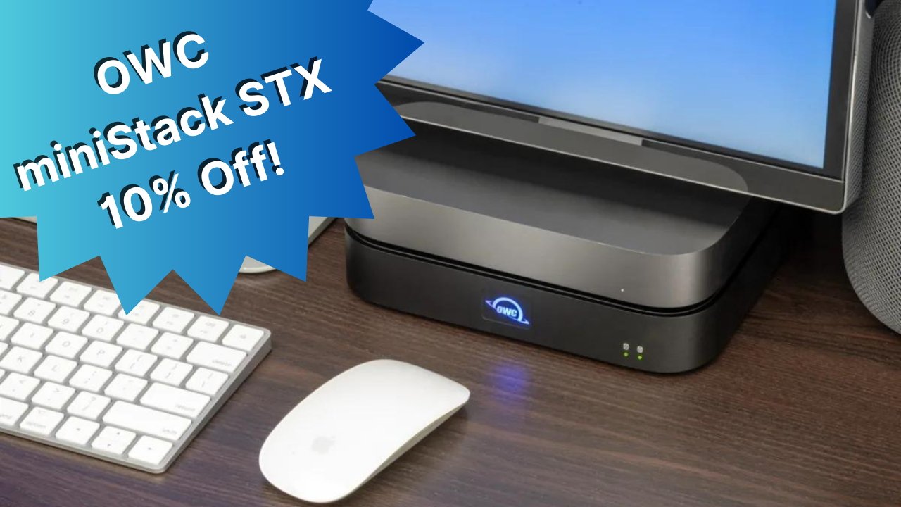 Save 10% on a miniStack STX with Refurbished Apple Mac