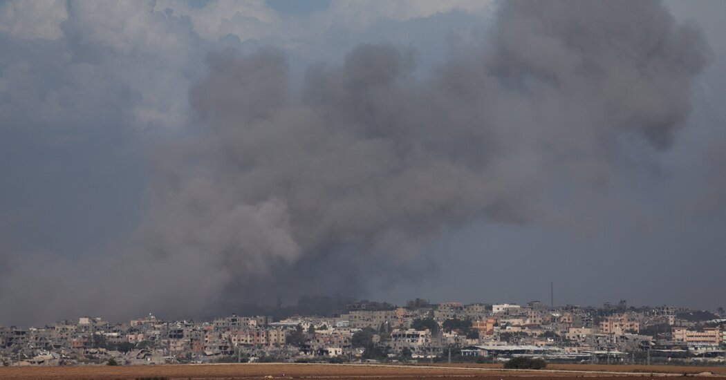 Israel strikes targets across the Gaza Strip.
