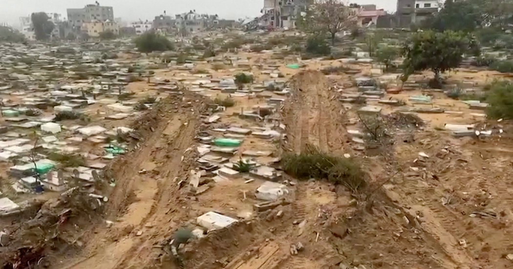 Satellite Imagery and Video Shows Some Gazan Cemeteries Razed by Israeli Forces