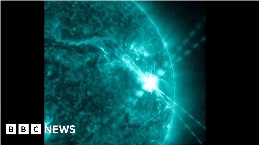 Watch: Sun emits strongest solar flare in years