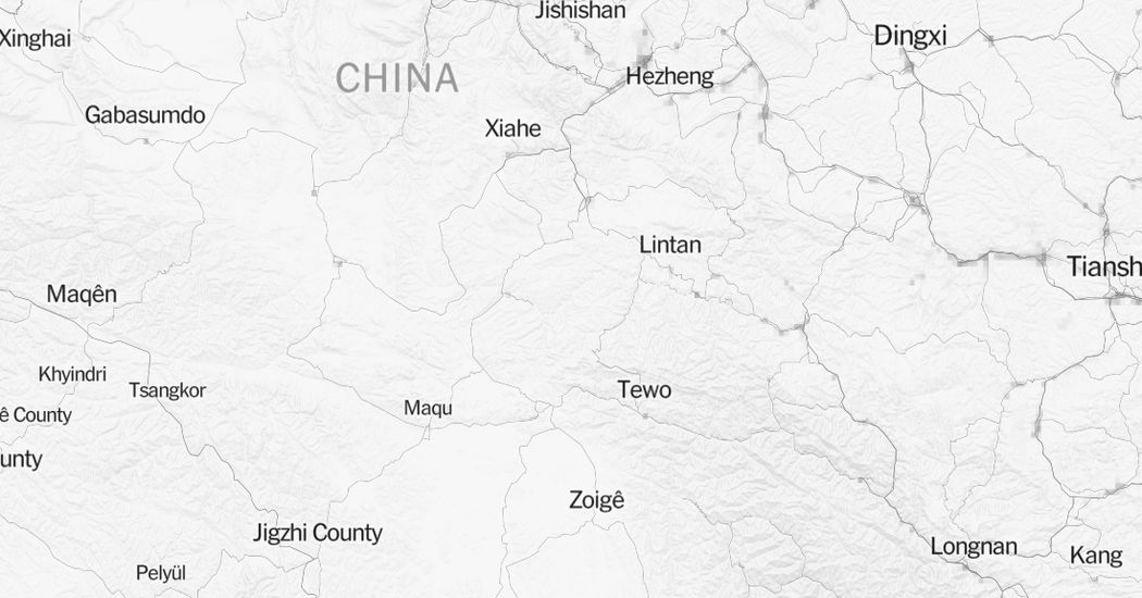 Map: 5.9-Magnitude Earthquake Strikes Northwestern China