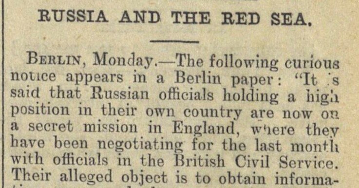 1898: Russia and the Red Sea