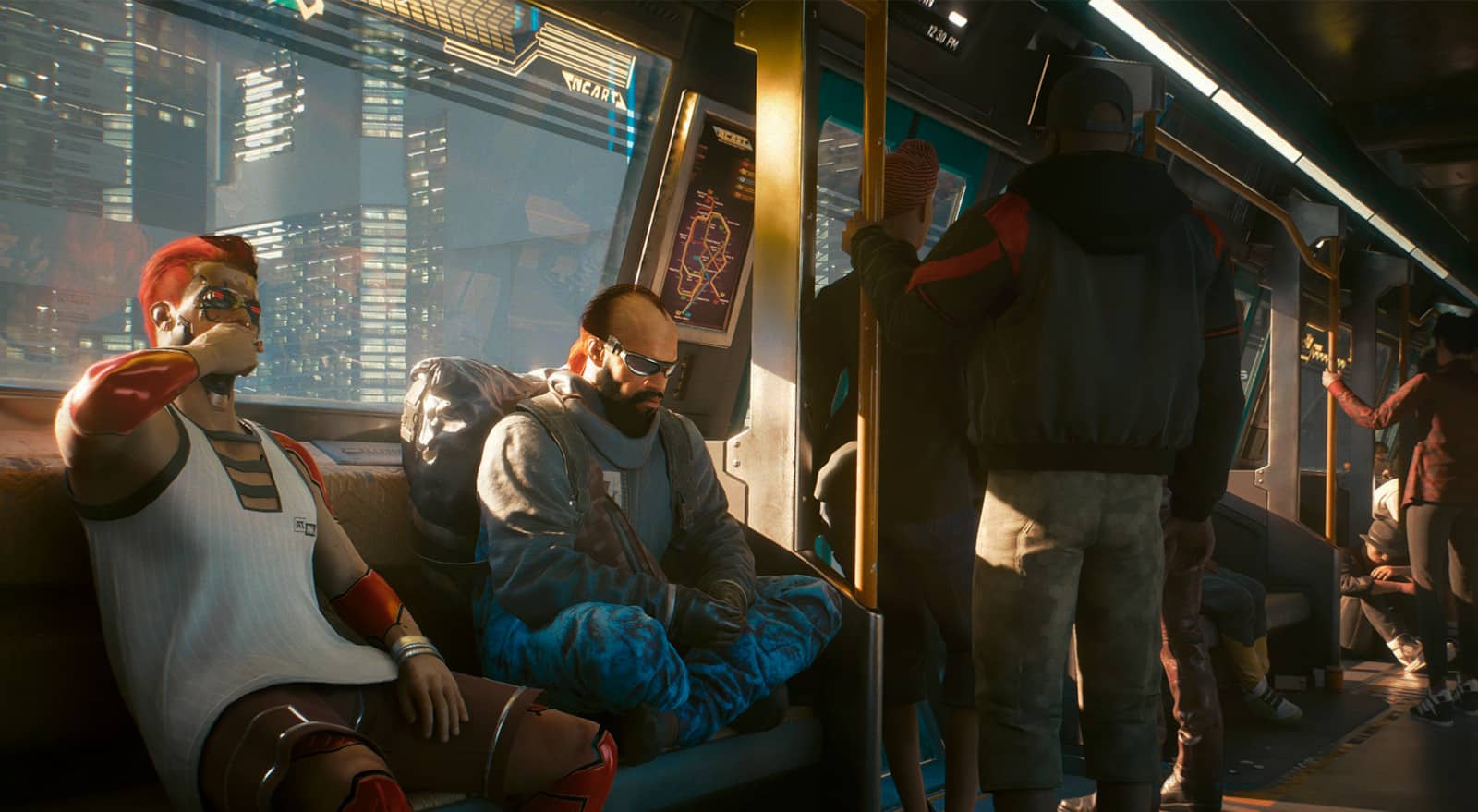 Featured image for Cyberpunk 2077 will finally let you ride the metro