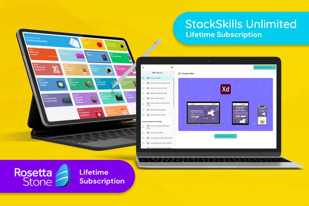 The Unlimited Lifetime Learning Subscription Bundle ft. Rosetta Stone