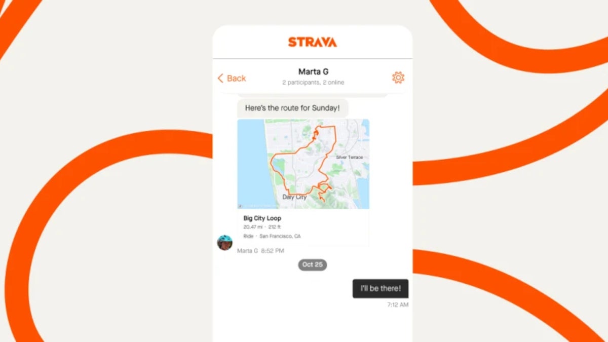 Strava brings free messaging to iOS and Android