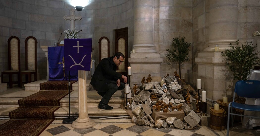 ‘God Is Under the Rubble in Gaza’: Bethlehem’s Subdued Christmas