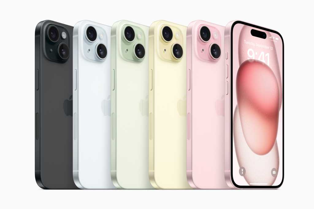 iPhone 15 en varios colores